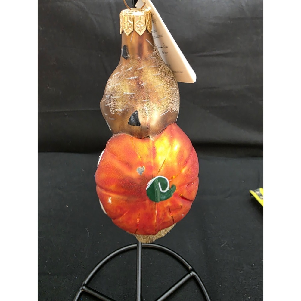 Christopher Radko Boo Boo Kitty 1995 Halloween Cat Pumpkin Ornament 4.5" Tag - Picture 7 of 14